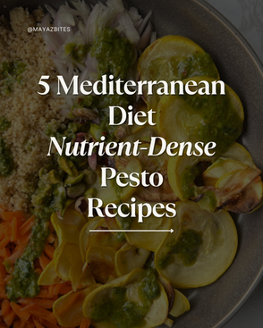 5 Mediterranean Diet Nutrient-Dense Pesto Recipes