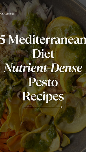 5 Mediterranean Diet Nutrient-Dense Pesto Recipes
