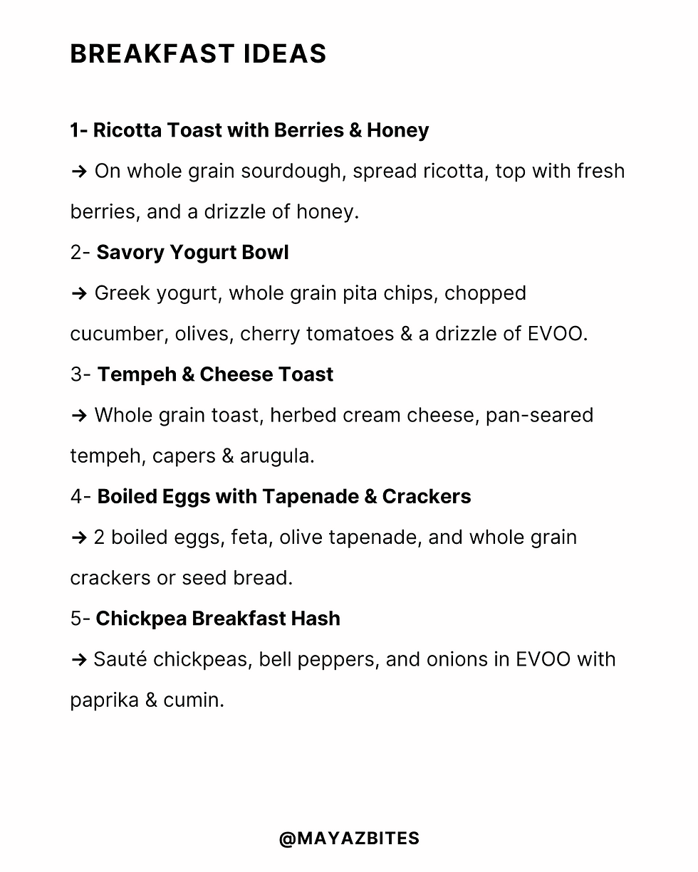 Mediterranean Diet Easy Meatless Meal Ideas