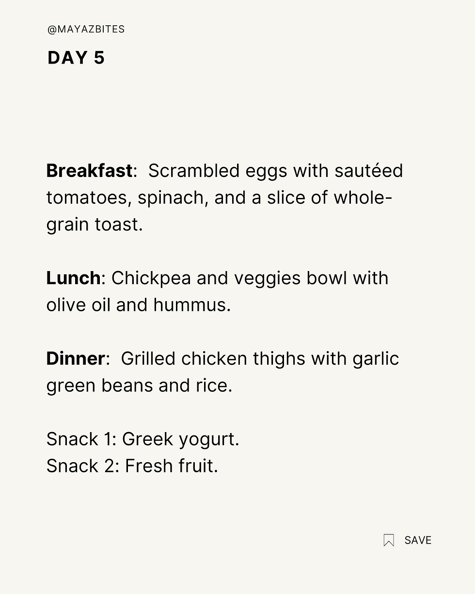 Mediterranean Diet Basic 7-Day Meal Plan