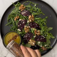 Mediterranean Diet Beets & Arugula Salad Recipe