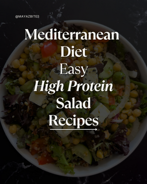 Mediterranean Diet Easy High Protein Salad Recipes