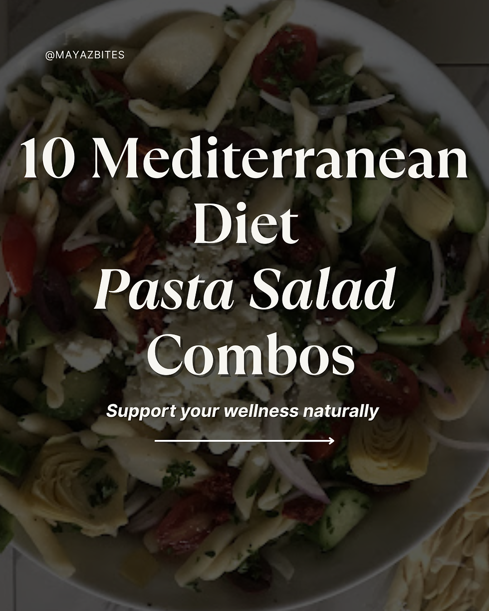 10 Mediterranean Diet Balanced Pasta Salad Recipes