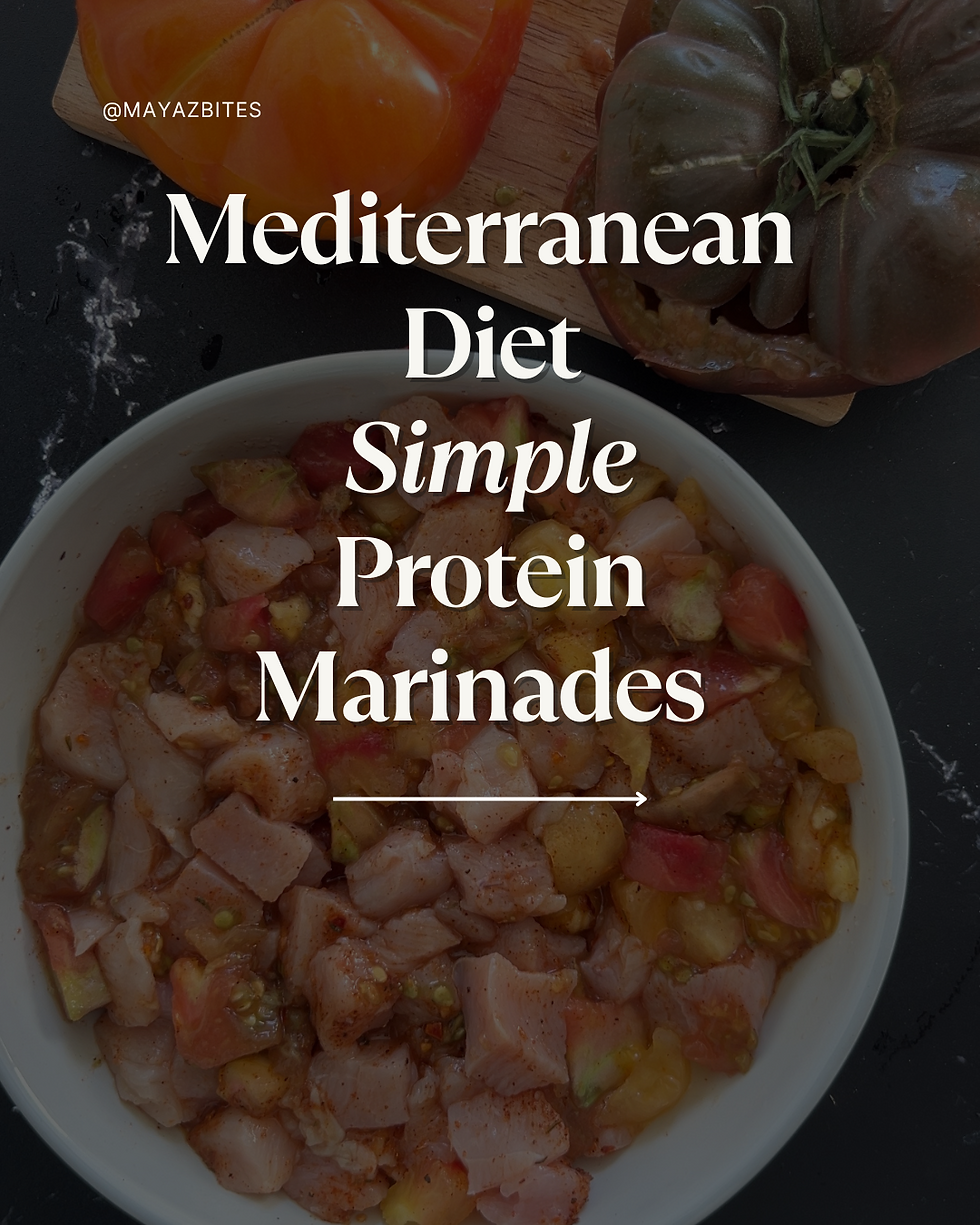 Mediterranean Diet Simple Protein Marinades