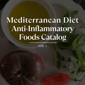 Mediterranean Diet Anti-Inflammatory Foods Catalog Volume 1