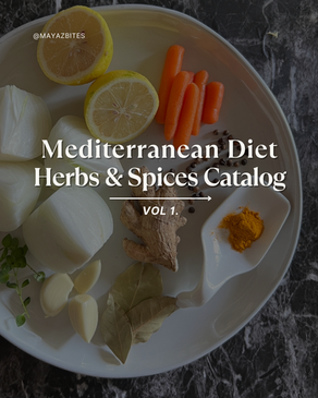 Mediterranean Diet Herbs & Spices Catalog Volume 1