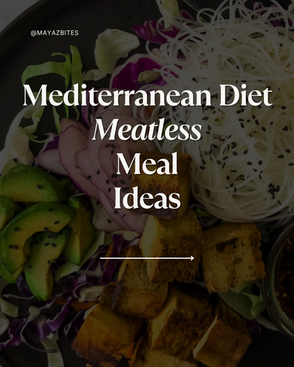 Mediterranean Diet Easy Meatless Meal Ideas