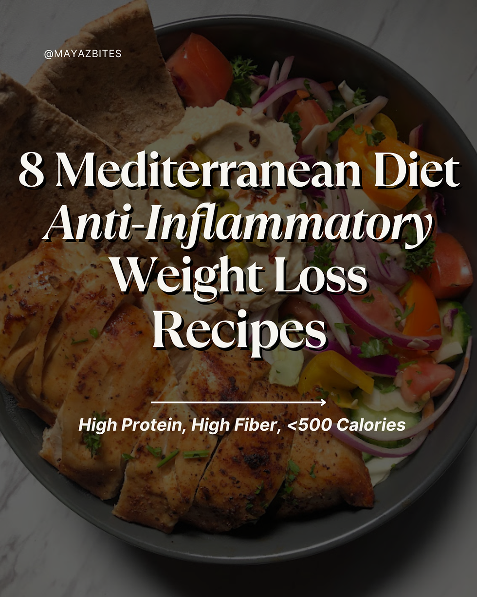 8 Mediterranean Diet Anti-Inflammatory Recipes For Sustainable Weight Loss