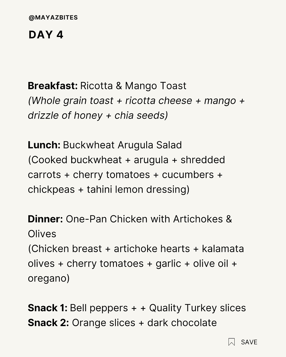 Mediterranean Diet Anti-Inflammatory Meal Plan
