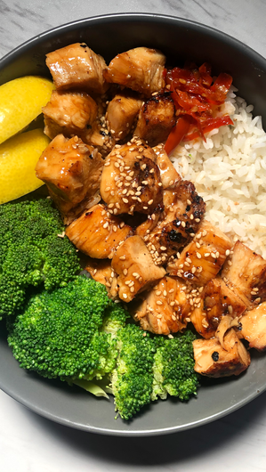 Mediterranean Diet Chicken Teriyaki Bowl Recipe