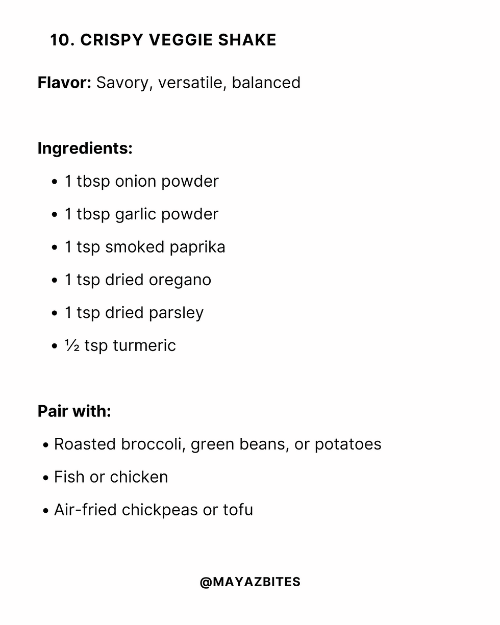 Mediterranean Diet Low Sodium Seasoning Blends