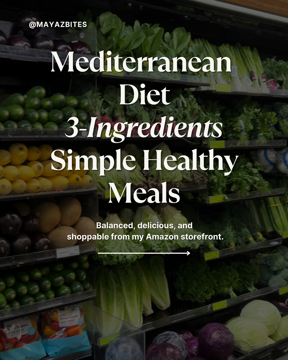 Easy 3-Ingredient Mediterranean Diet Recipes You Can Shop on Amazon