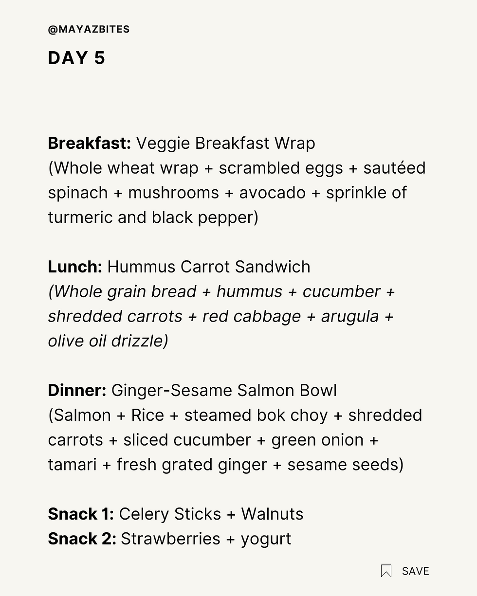 Mediterranean Diet Anti-Inflammatory Meal Plan