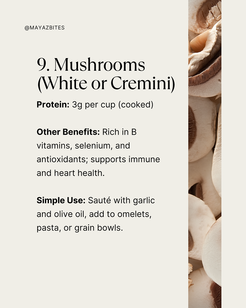 Mediterranean Diet Higher Protein Vegetables List