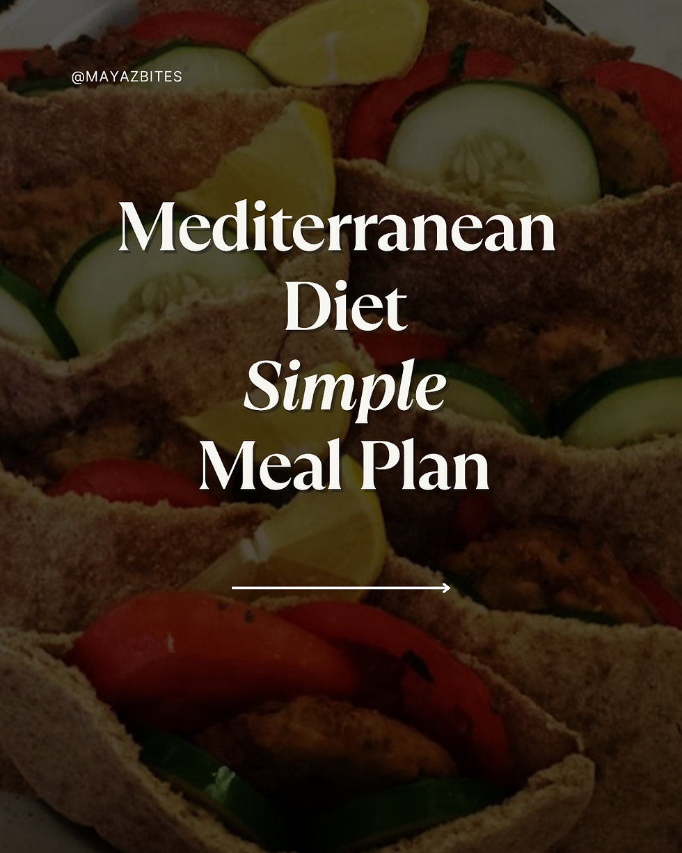 Easy & Simple Mediterranean Diet Meal Plan for Beginners
