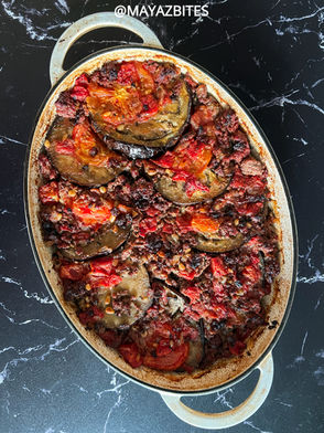 Mediterranean Diet Eggplant & Beef Bake Healthy Recipe