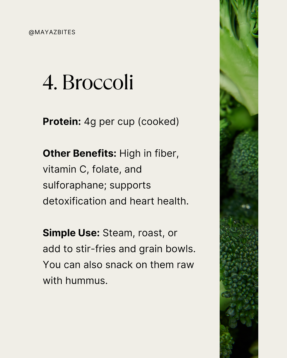 Mediterranean Diet Higher Protein Vegetables List
