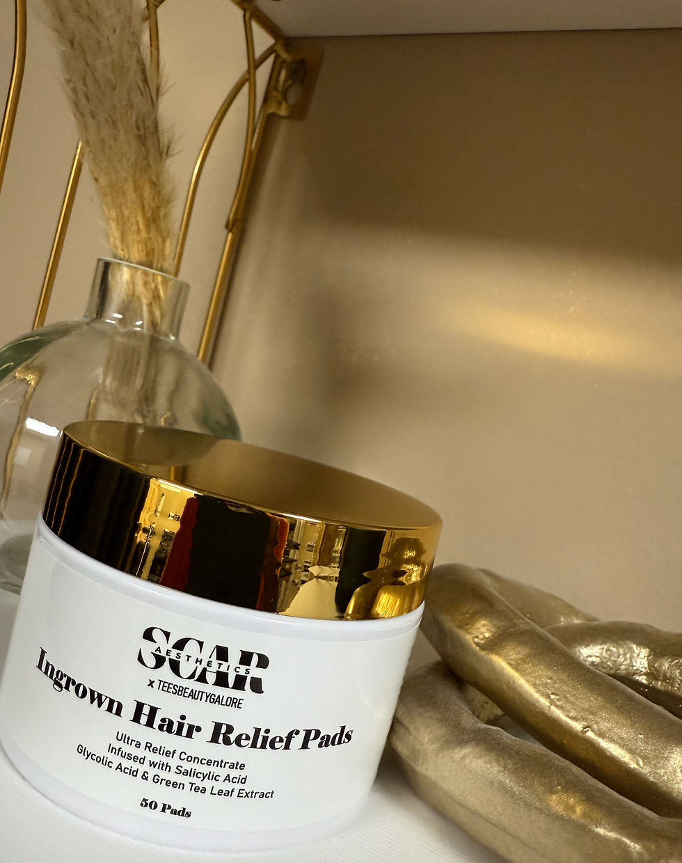 Ingrown hair relief pads