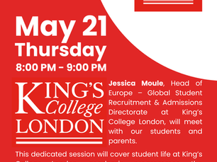 King’s College London Webinar for Unitedwords Students