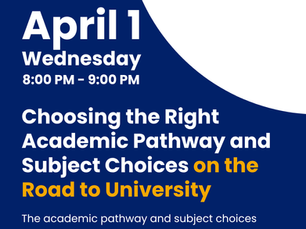 Choosing the Right Academic Pathway and Subject Choices on the Road to University