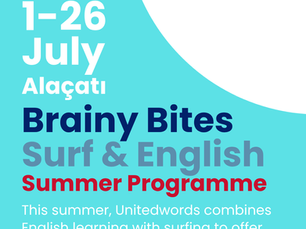 Unitedwords x Brainy Bites “Surf & English” Summer Camp: Learn English While Having Fun!
