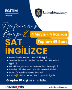 SAT İngilizce Performans Kampı 2
