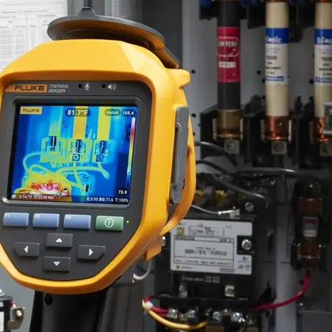 Infrared thermal imaging scan detecting electrical hot spots and faults | EE Electrics