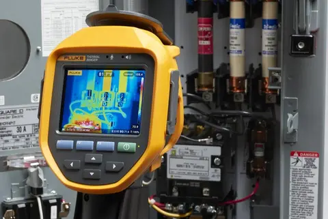 Infrared thermal imaging scan detecting electrical hot spots and faults | EE Electrics