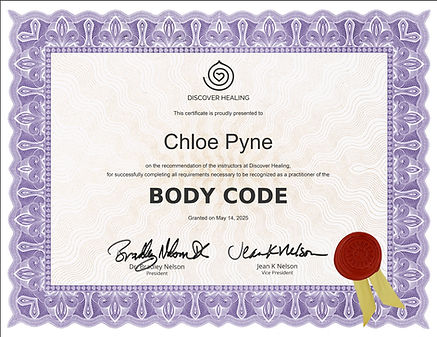 body code certification