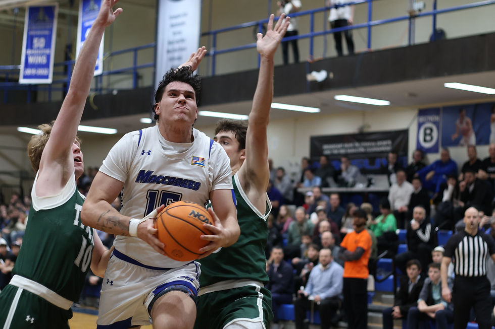 The Macs made the right plays down the stretch and defeated the Purchase Panthers 79-72 keeping their perfect Skyline record intact. (Yeshiva Athletics)