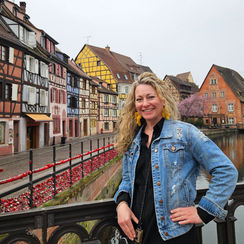 Both Worlds Travel Owner, Angie Brandt, in Colmar France