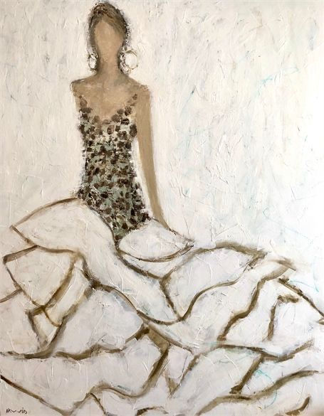 Soirée Créative Vin, Plaisir & Peinture - Silhouette - Technique mixte - 12x16