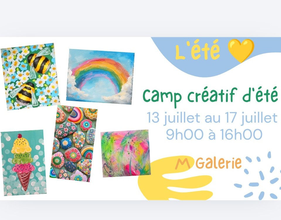 3 - Camps créatifs ( L'été ) - 13 juillet au 17 juillet - 7-12 ans