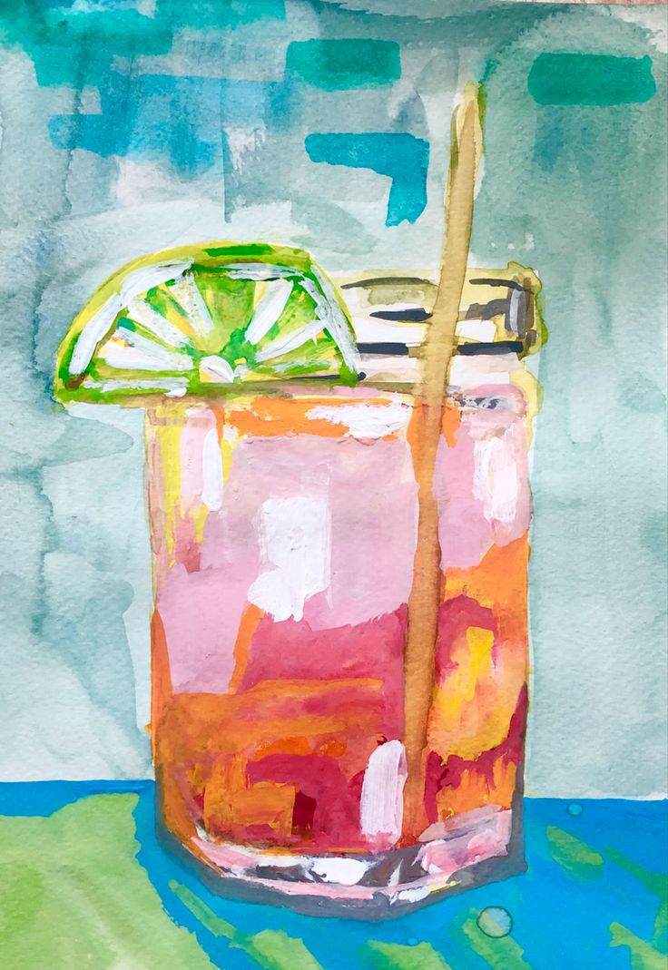 Soirée Créative Vin, Plaisir & Peinture - Acrylique sur papier aquarelle - Cocktail