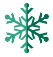 verde del copo de nieve 