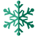 Green Snowflake 