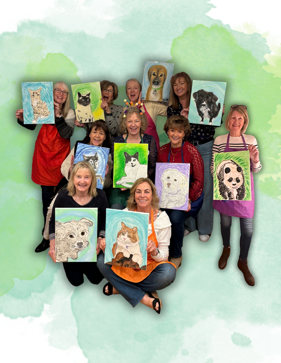 AiU Group Pic Paint your Pet Party