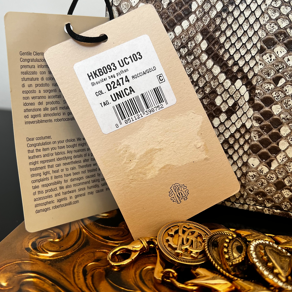 Thumbnail: Roberto Cavalli FW18 Python Coin Shoulder Bag
