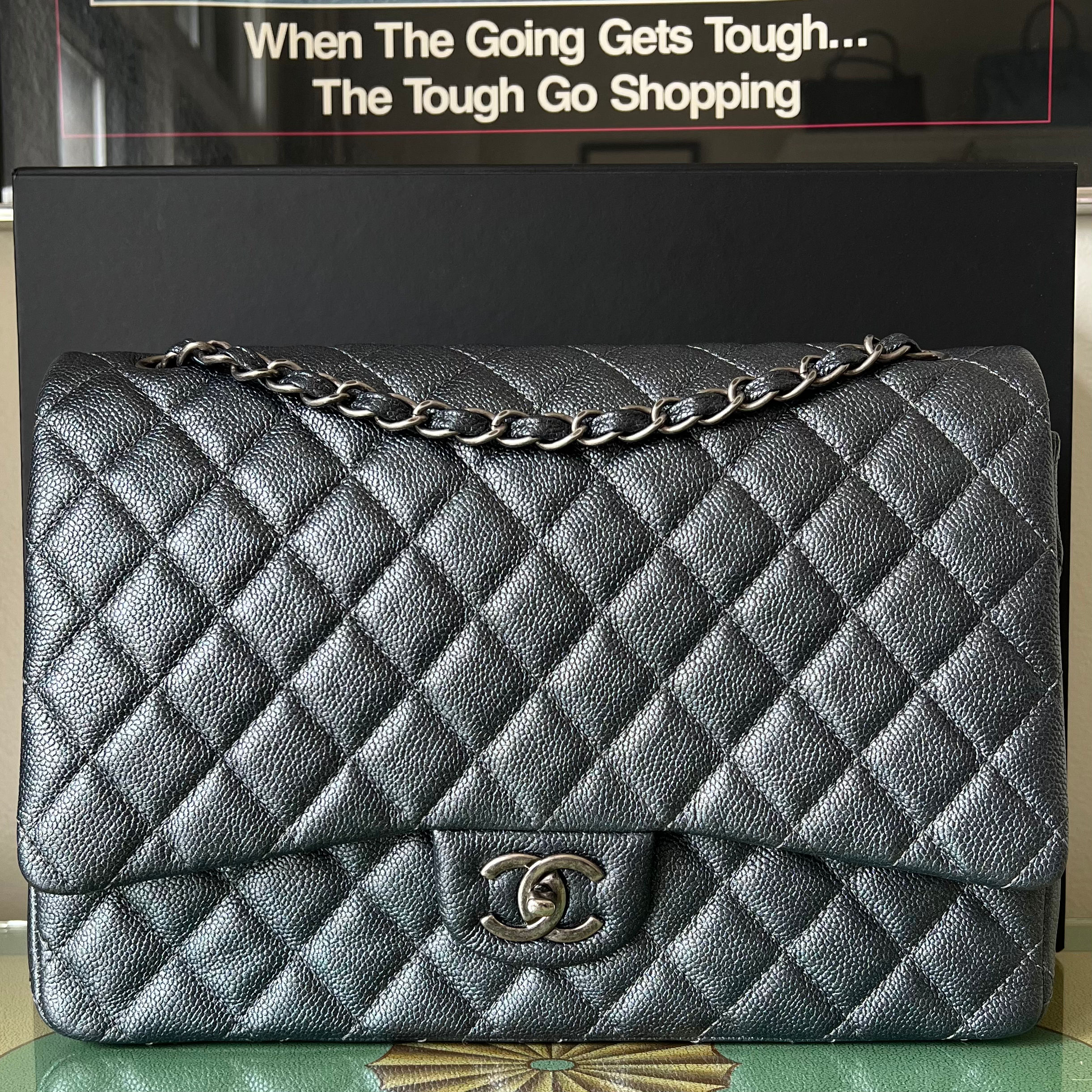 Chanel Maxi "Classic Double Flap" Bag