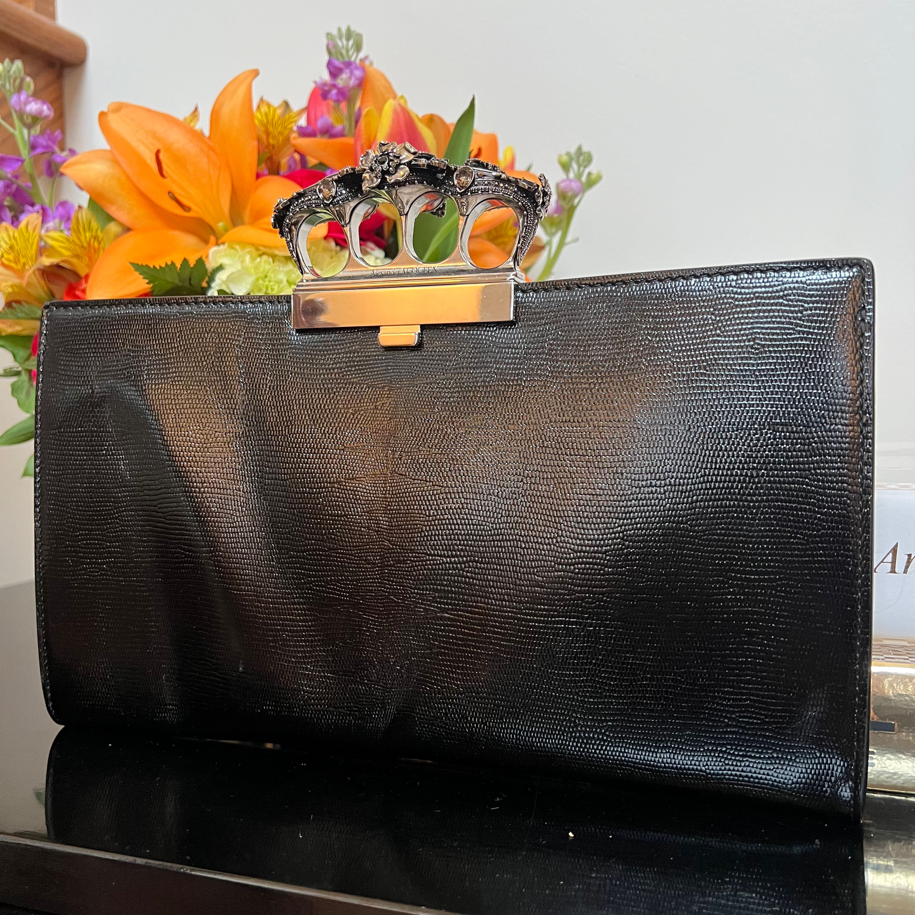 Alexander McQueen Entomology Knuckle Clutch