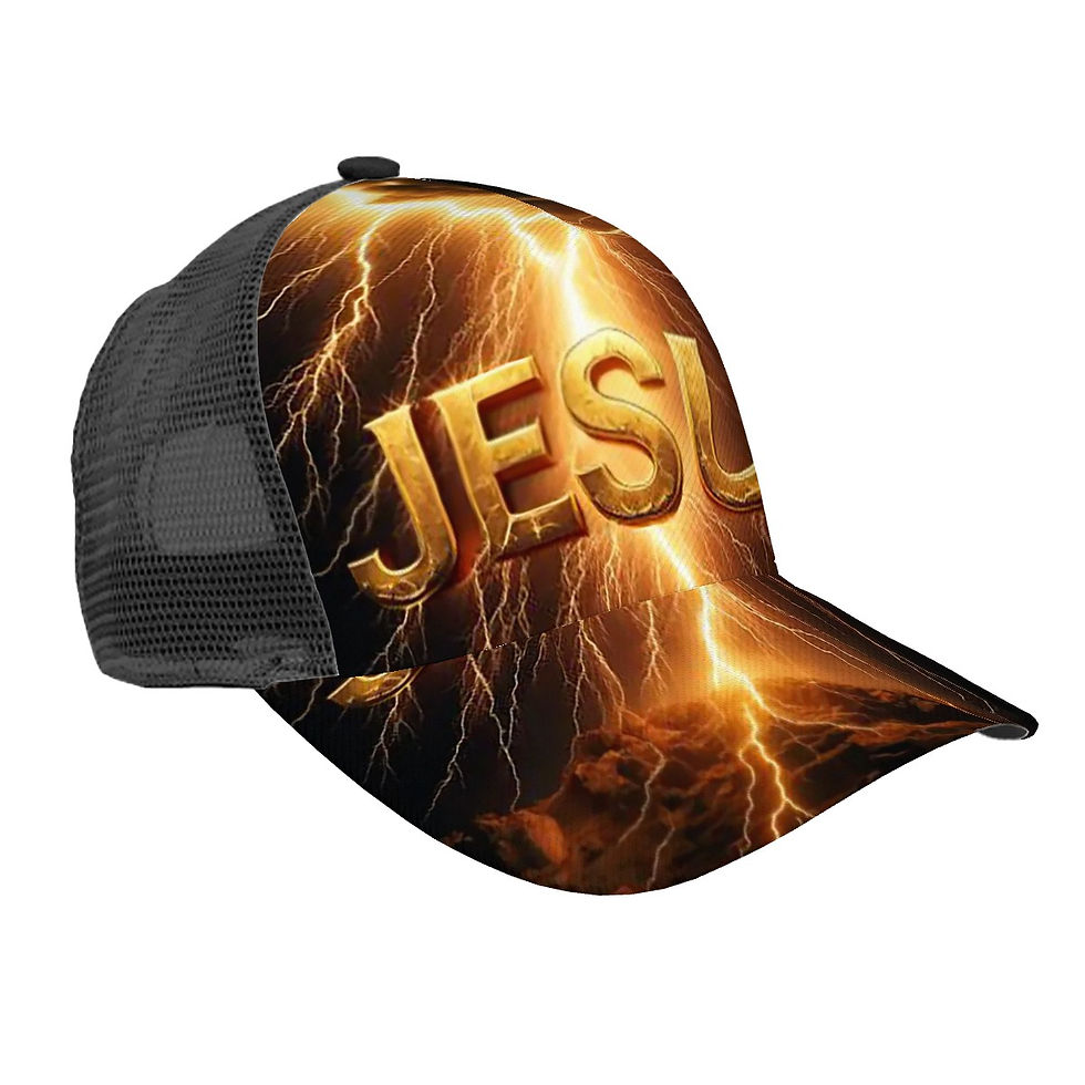 Thumbnail: Jesus Lightning Mesh Baseball Cap