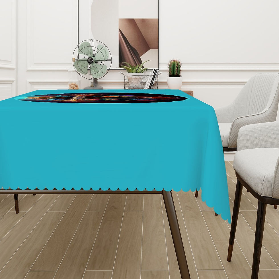 Thumbnail: Vibrant Cross Tablecloth - 72" x 54"