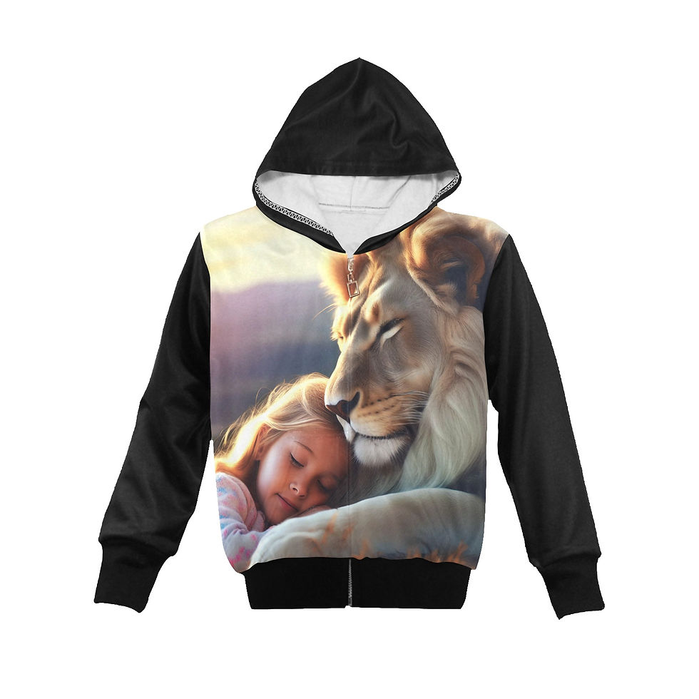 Thumbnail: **Big Girl's Judah & Girl Zip Hoodie
