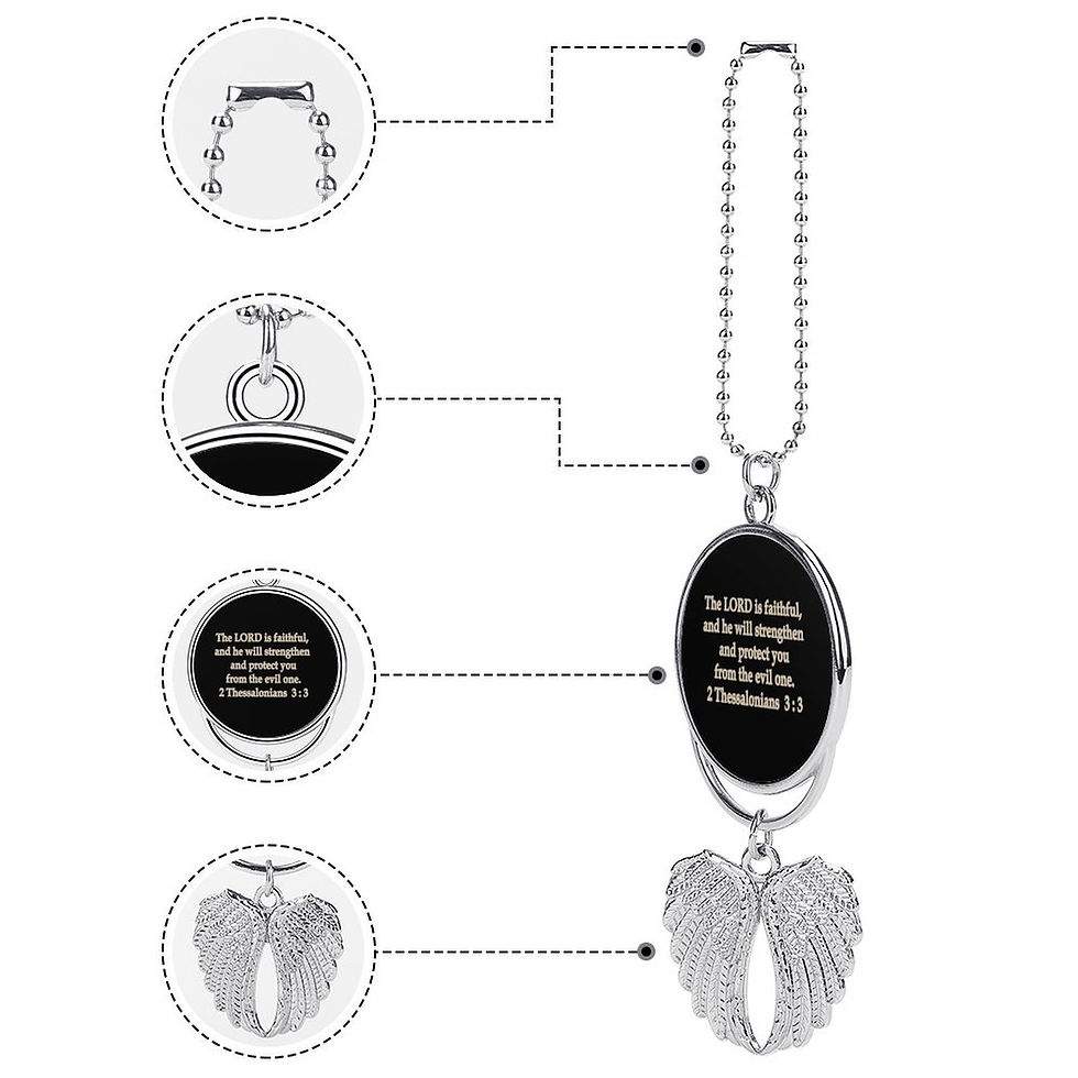 Thumbnail: **Car Pendant with 2 Thessalonians 3:3