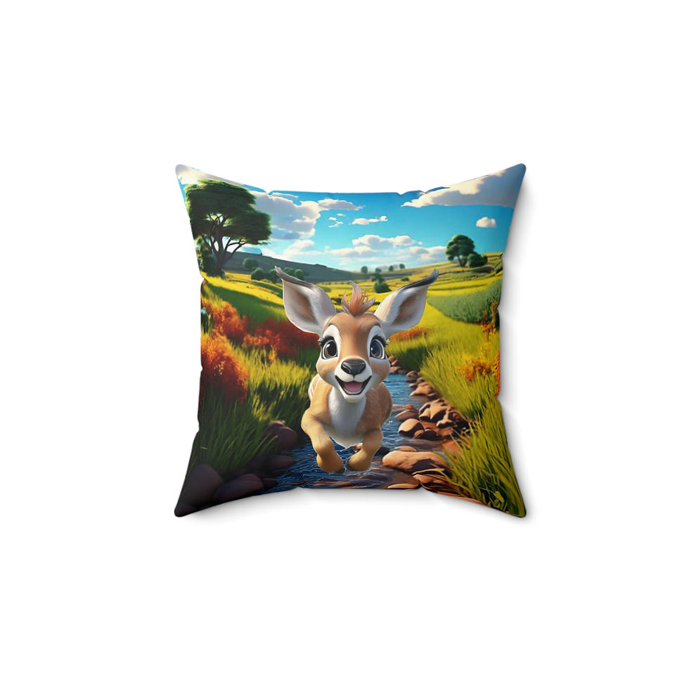 Thumbnail: Baby Antelope Throw Pillow