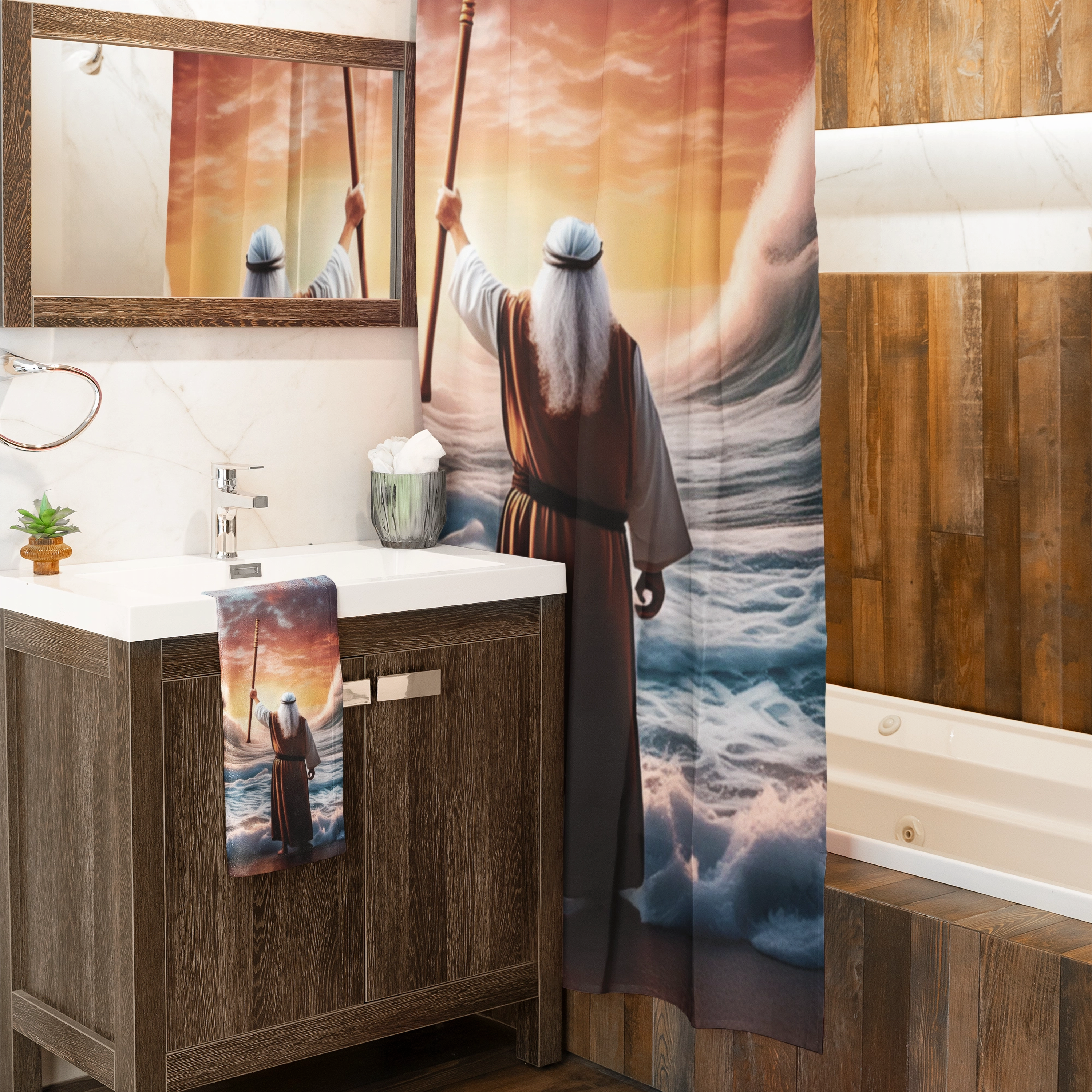 Red Sea Shower Curtain