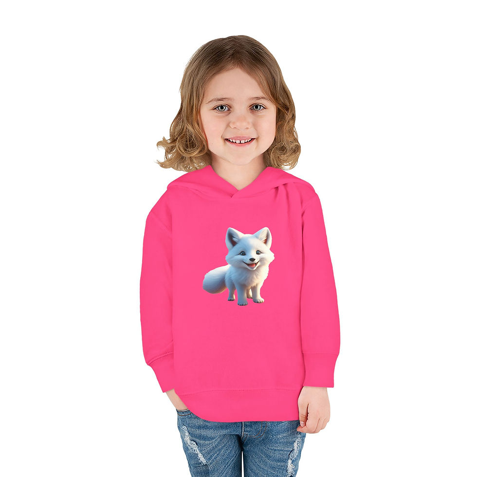 Thumbnail: Little Kid's Baby Arctic Fox Fleece Hoodie