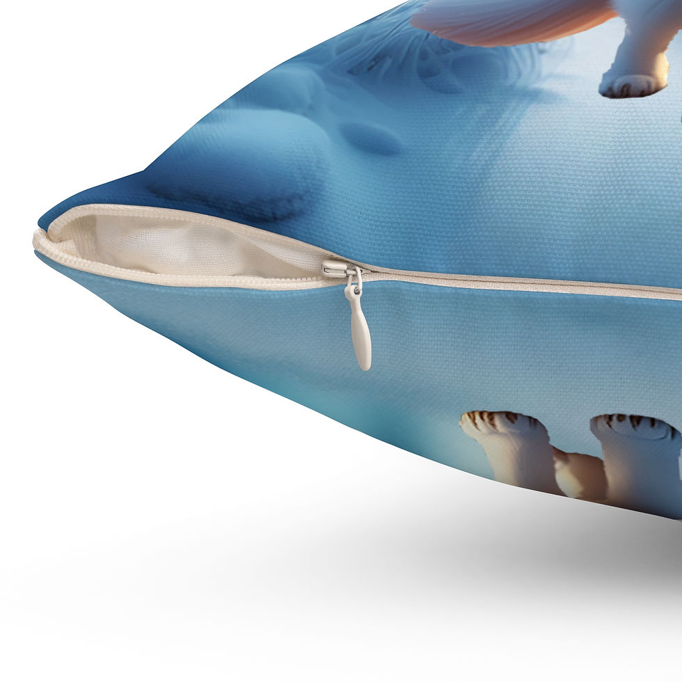 Thumbnail: Baby Arctic Fox Throw Pillow