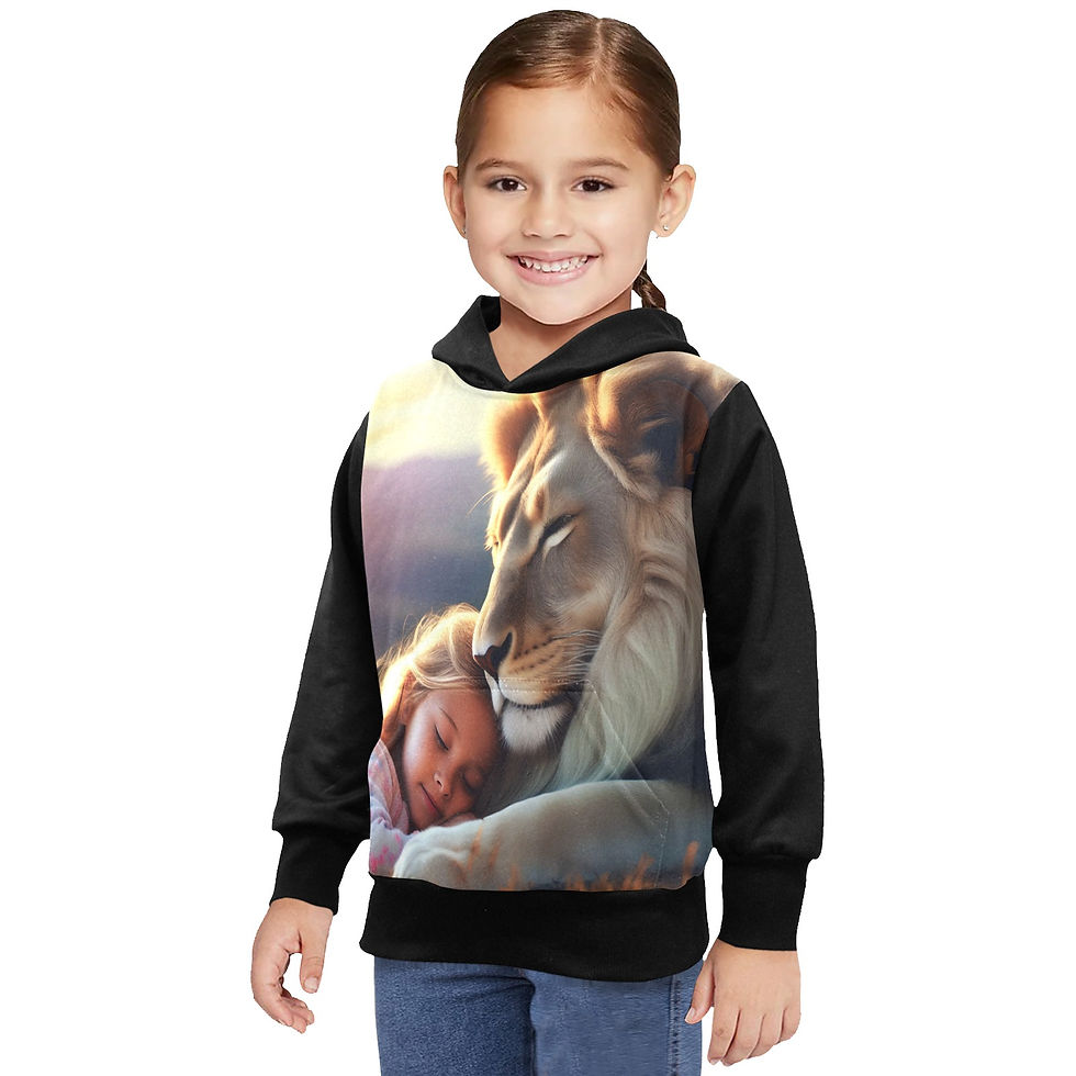 Thumbnail: **Little Girl's Judah & Girl AOP Hoodie