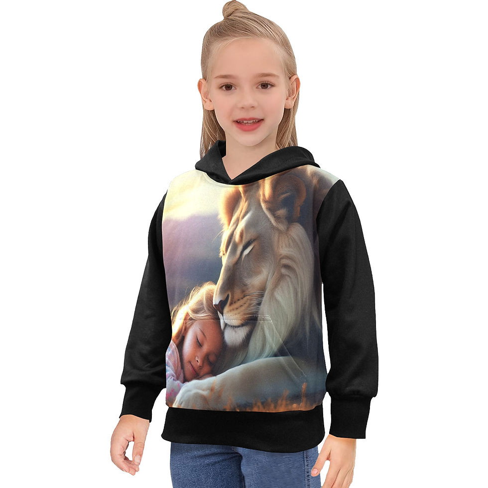 Thumbnail: **Big Girl's Judah & Girl AOP Hoodie